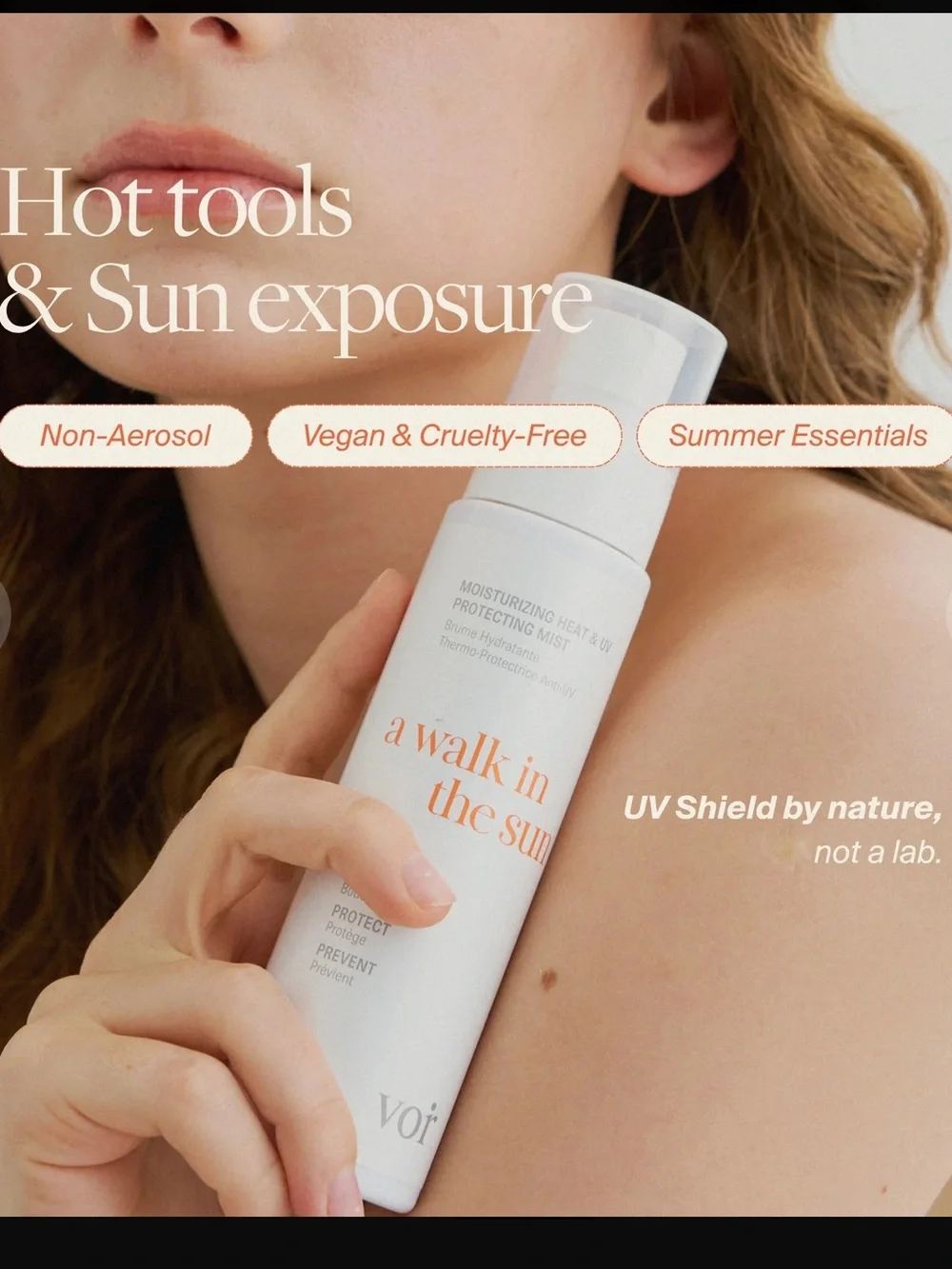 voi “a walk in the sun” Moisturizing Heat & UV Protecting Mist 150ml BRAND NEW